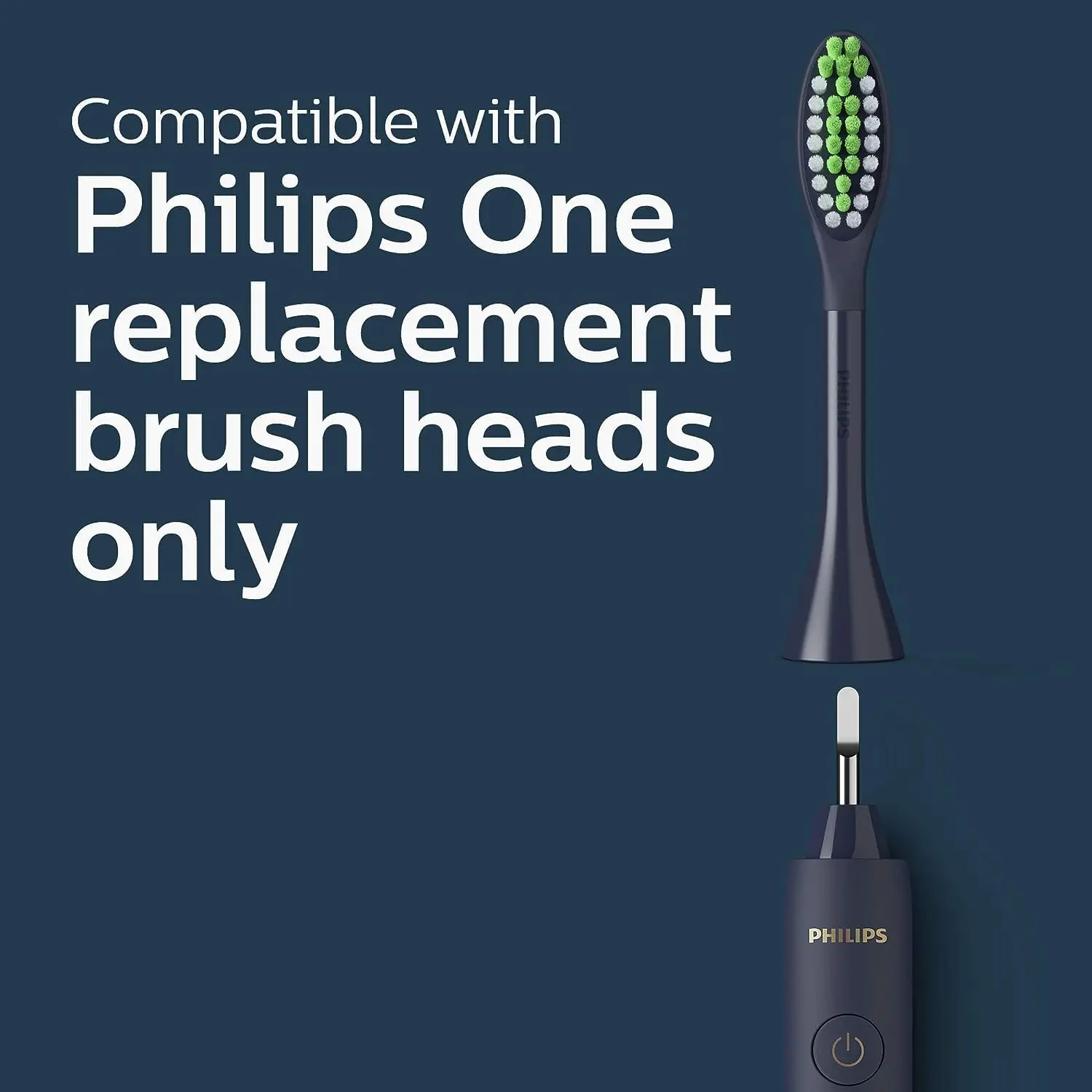 The Philips Sonicare One Midnight Blue battery toothbrush offers micro-vibrations and a two-minute timer for a brighter smile on the go, complete with a travel case.
