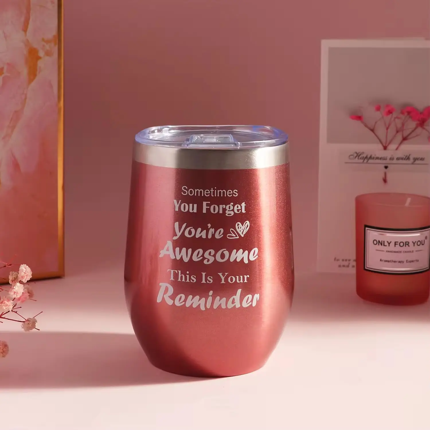 Luxurious spa gift box for women featuring bath bombs, diamond soap, a candle, and other self-care accessories, beautifully packaged with dried flowers for a perfect relaxation gift.