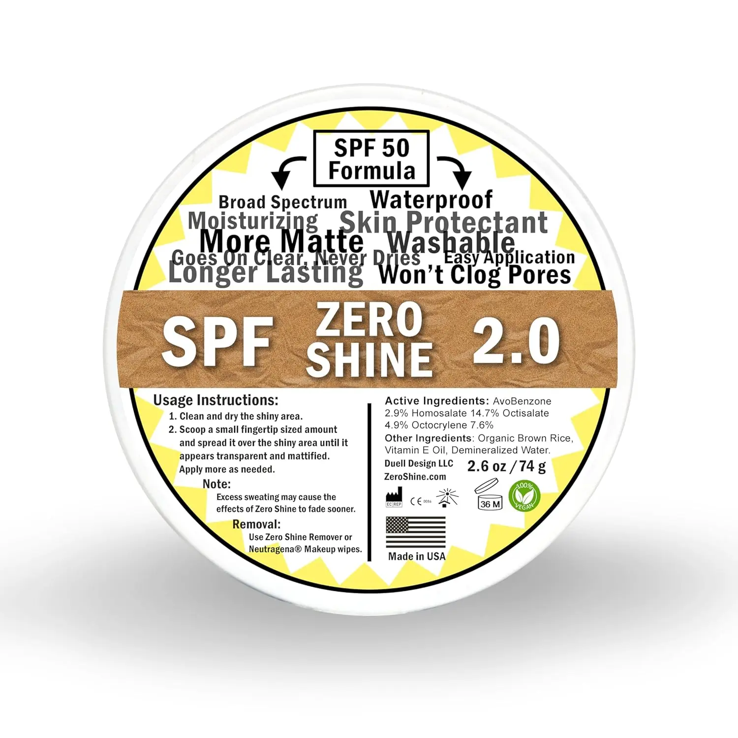 Small jar of SPF for scalp micropigmentation, designed to mattify and moisturize, with instructions to apply lotion first if the scalp is dry.
