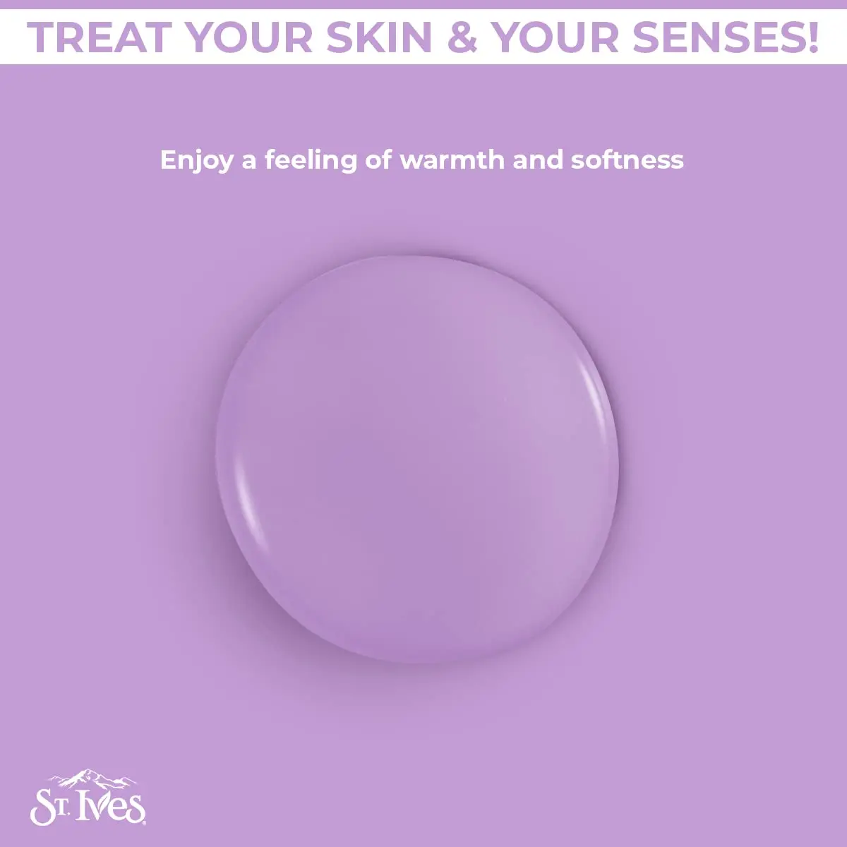 Bottle of St. Ives Vanilla & Oat Milk body wash, a paraben-free and dermatologist-tested cleanser made with plant-based cleansers and 100% natural extracts for glowing skin.