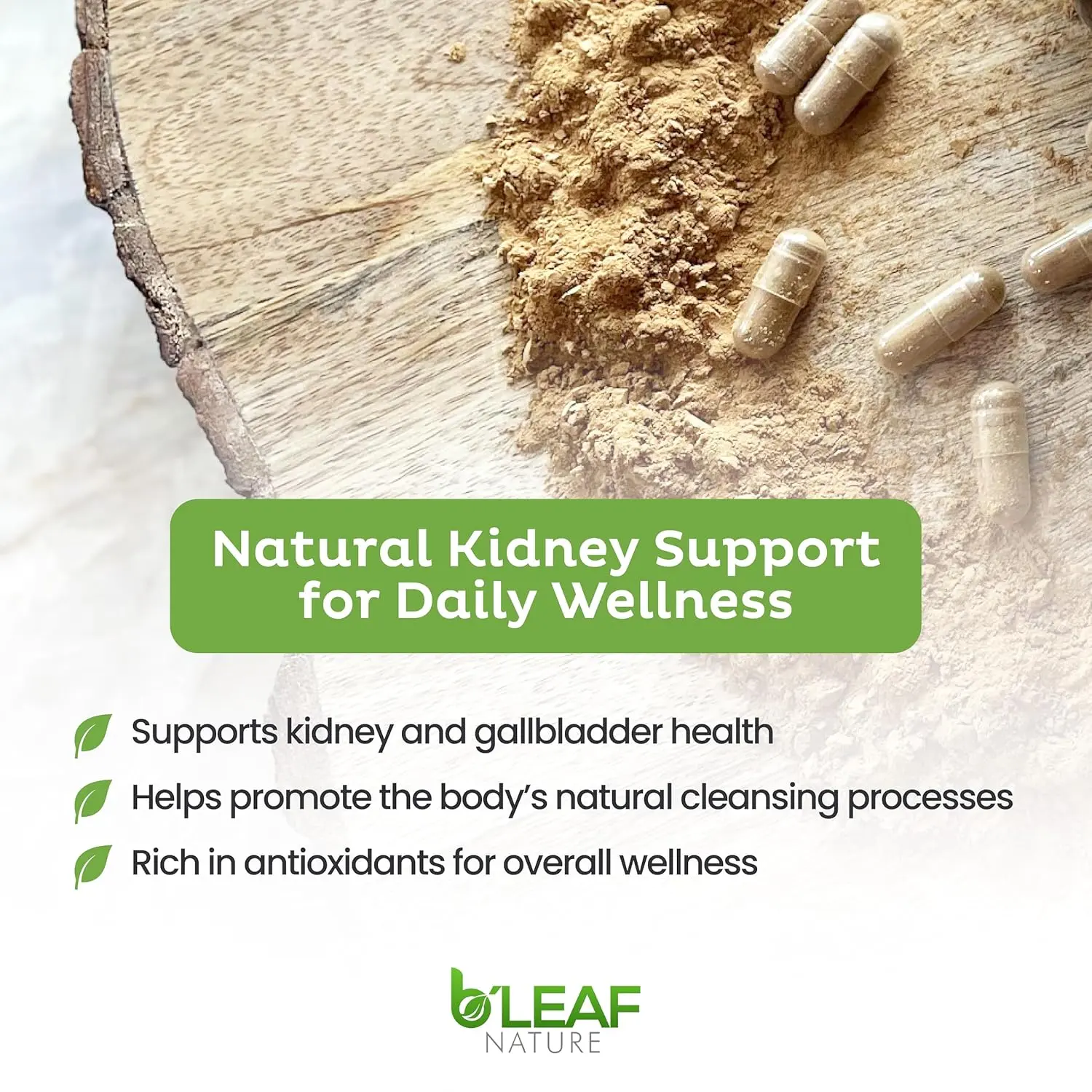 B'Leaf Nature's Stone Breaker Chanca Piedra supplement supports urinary tract health and kidney stone breaker function with a vegan, non-GMO formula.