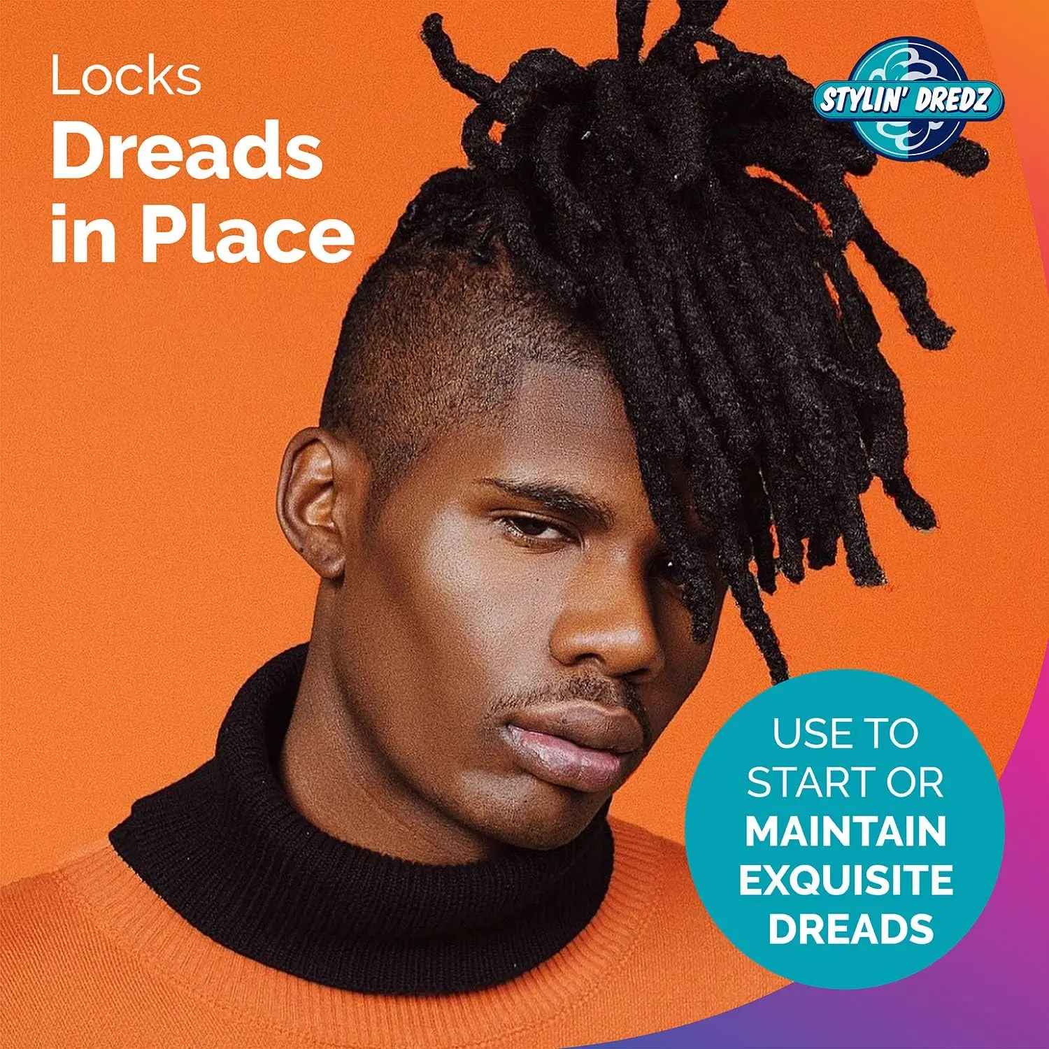 A jar of Stylin Dredz moulding gel wax formulated with tea tree oil to hold dreadlocks in place, soothe the scalp, and add a healthy shine.