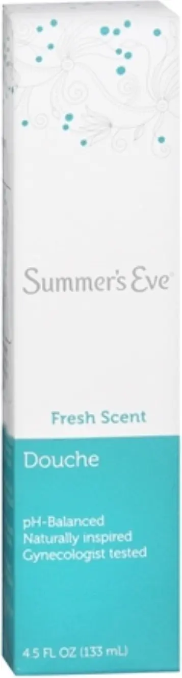 Summer's Eve Fresh Scent Douche, gynecologist tested and pH balanced for naturally inspired feminine hygiene.