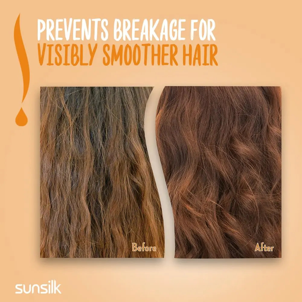 Sunsilk Honey Anti-Breakage shampoo and conditioner set with almond oil nourishes and helps prevent breakage for soft, smooth, healthy-looking hair.