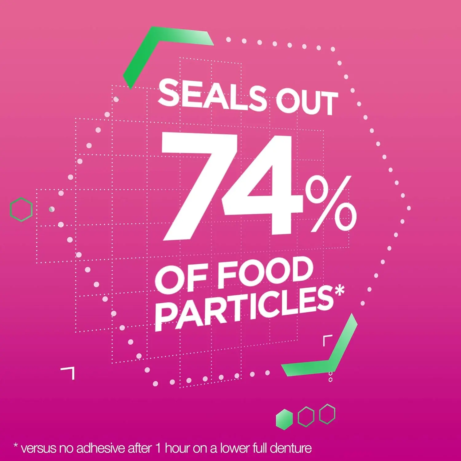 Tube of Super Poligrip Original zinc-free denture adhesive cream that provides a strong, 12-hour hold for dentures and partials while sealing out food particles.