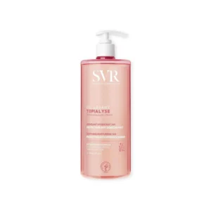 SVR TOPIALYSE gentle cleansing gel wash effectively and safely cleanses dry, sensitive skin for the entire family, leaving it soothed, hydrated, and protected.