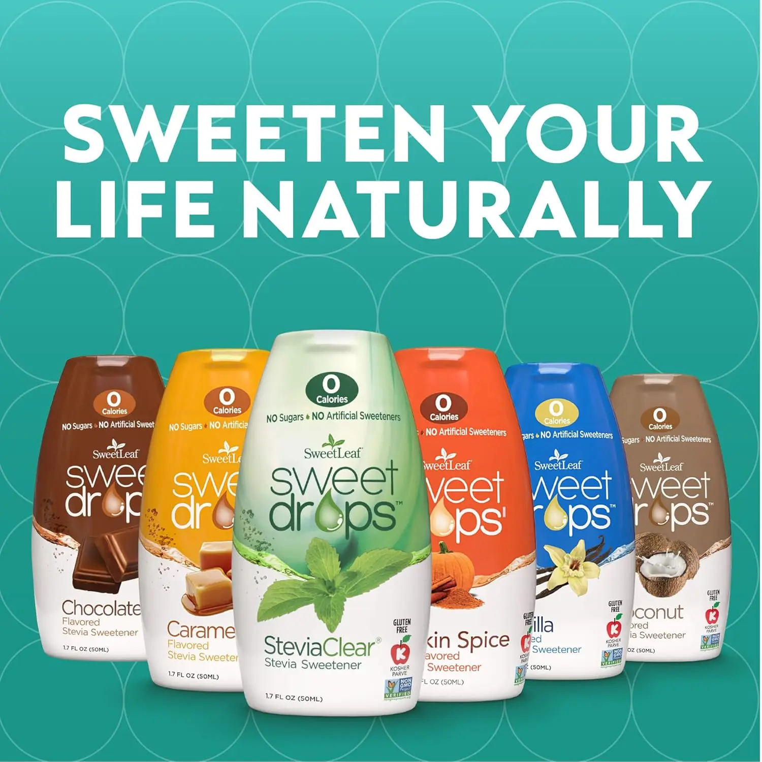 SweetLeaf Vanilla Stevia Drops offer zero-calorie sweetness as a natural sugar alternative for flavoring drinks and recipes.