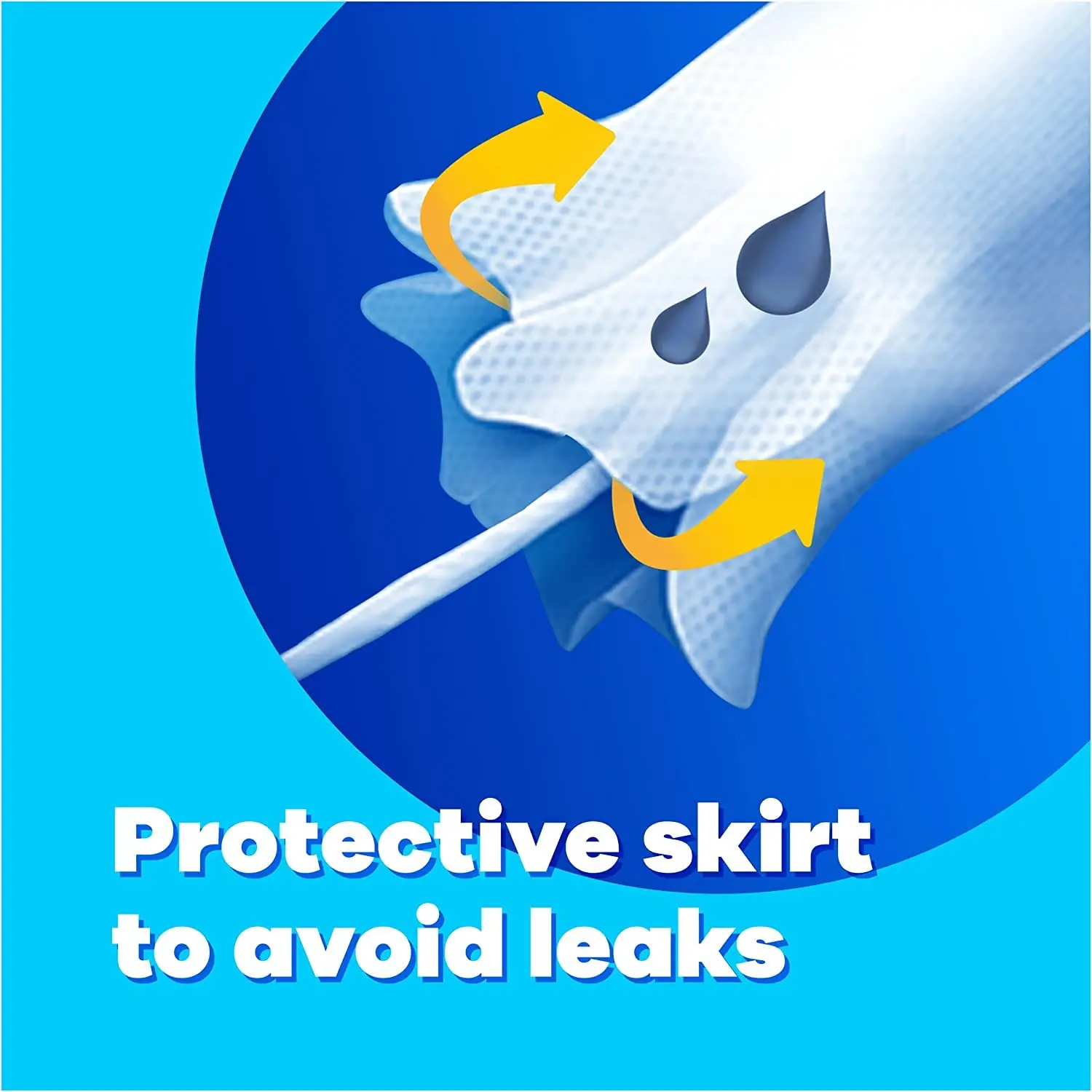 This image shows a Tampax Compak Super Plus tampon with a retractable plastic applicator designed for easy insertion, offering leak protection and discreet period care with absorption channels.