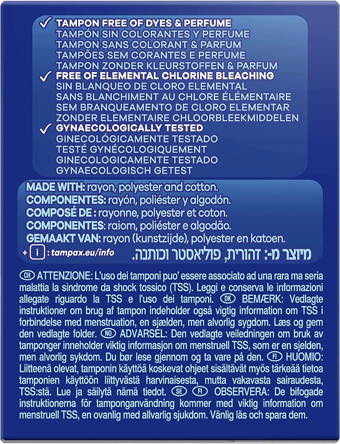 This image shows a Tampax Compak Super Plus tampon with a retractable plastic applicator designed for easy insertion, offering leak protection and discreet period care with absorption channels.