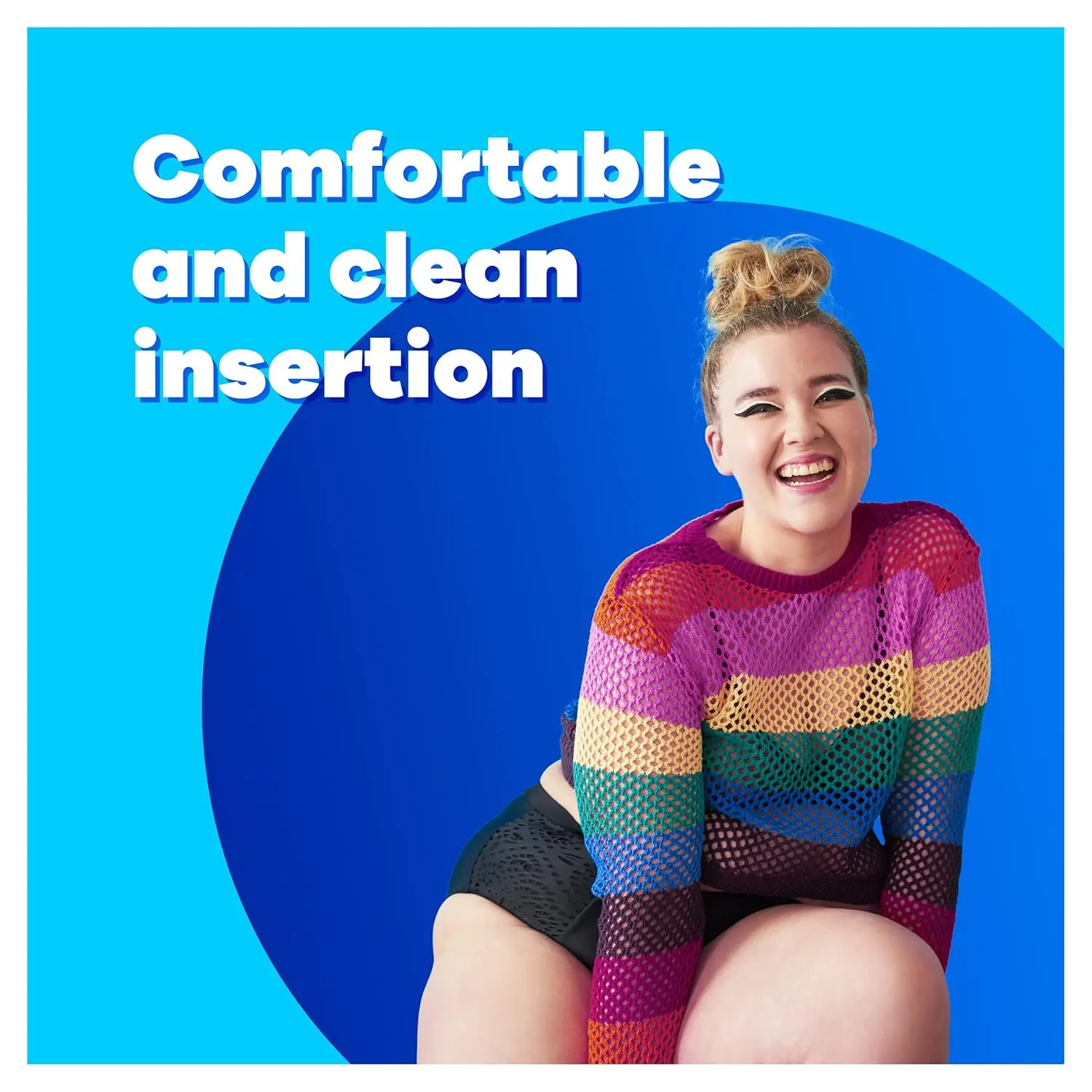 Tampax Compak tampons offer full-size period protection with a compact, retractable applicator and protective skirt to prevent leaks.