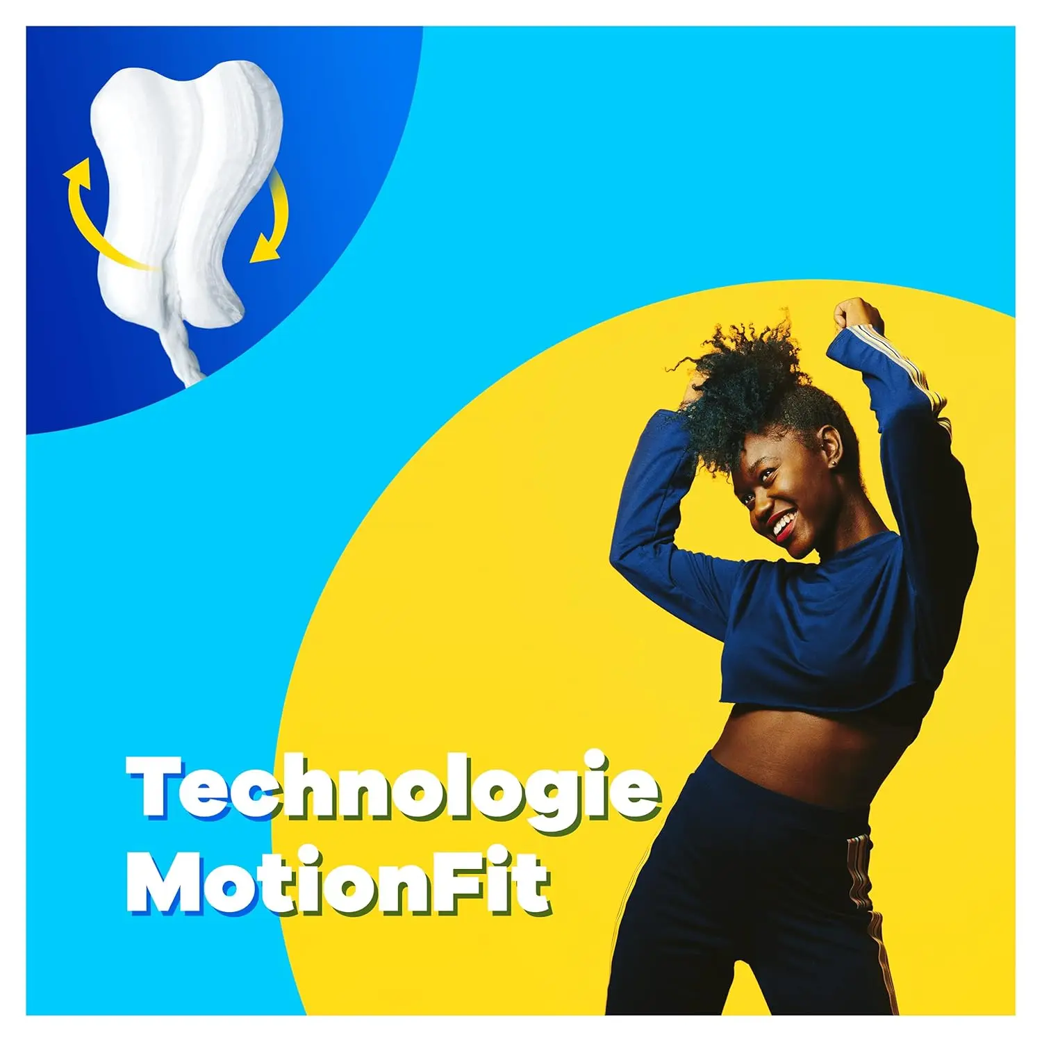 Tampax Pearl Compak regular absorbency tampons with MotionFit technology, LeakGuard Braid, a SmoothTouch applicator, anti-slip grip, and rounded tip, independently tested by Oeko-Tex, providing comfortable and reliable period protection.