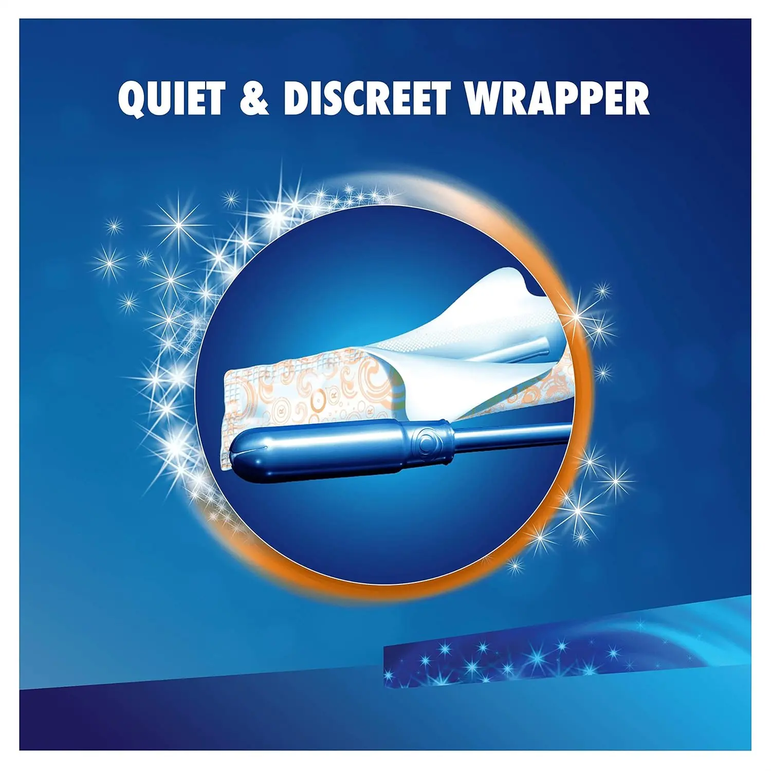 This is a box of Tampax Pearl Super Plus absorbency tampons with 18 tampons per box, manufactured by Procter & Gamble.