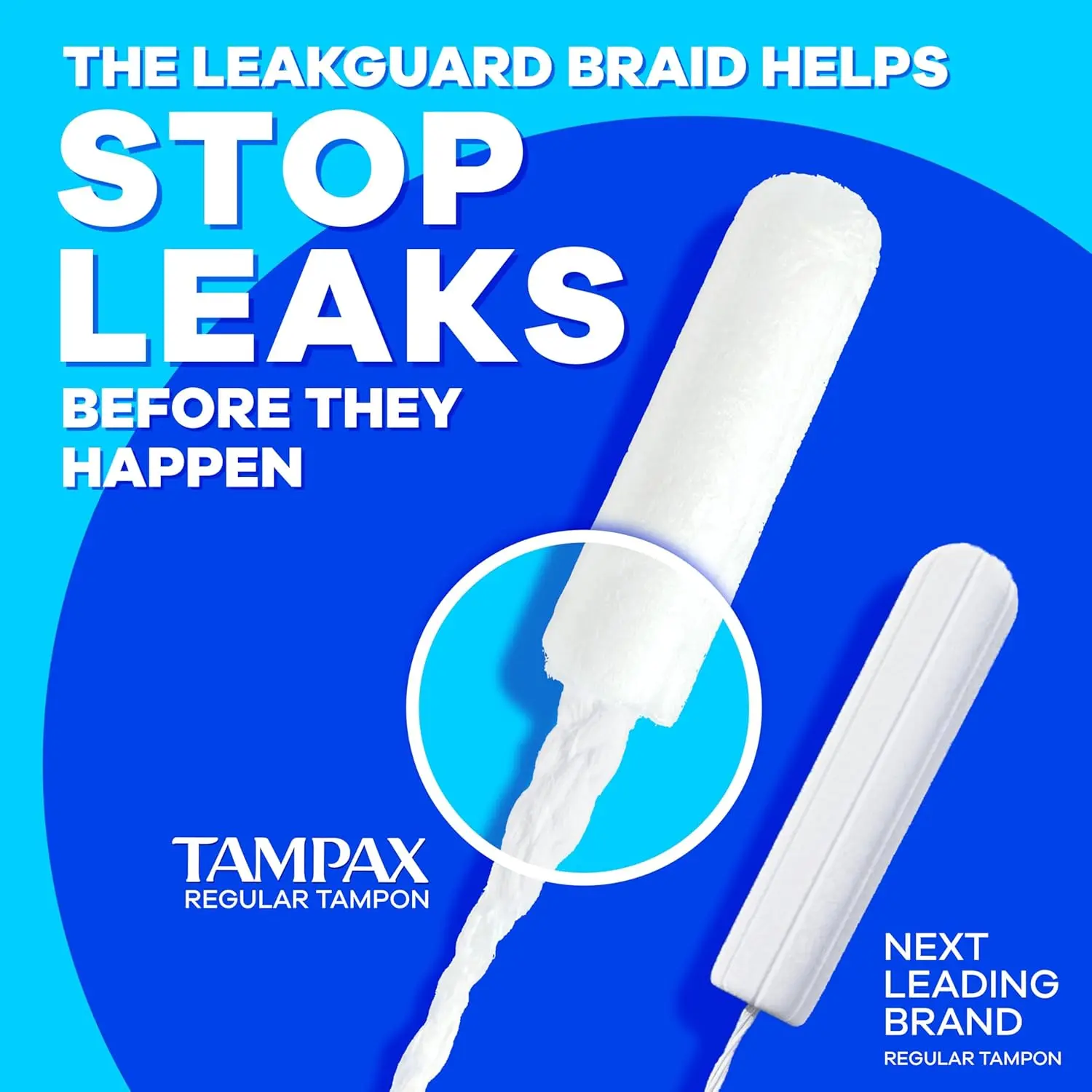 Tampax Pearl Ultra unscented tampons with LeakGuard Braid and Anti-Slip Grip offer comfortable, reliable protection and are HSA/FSA eligible.