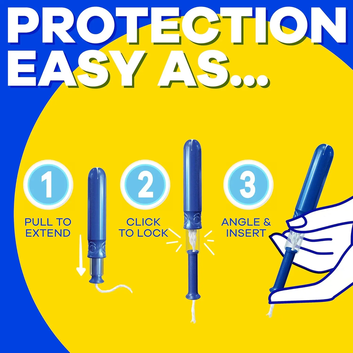 Tampax Pocket Pearl super absorbency tampons with plastic applicator offer all-day comfort and LeakGuard Braid protection in a compact, extendable design.