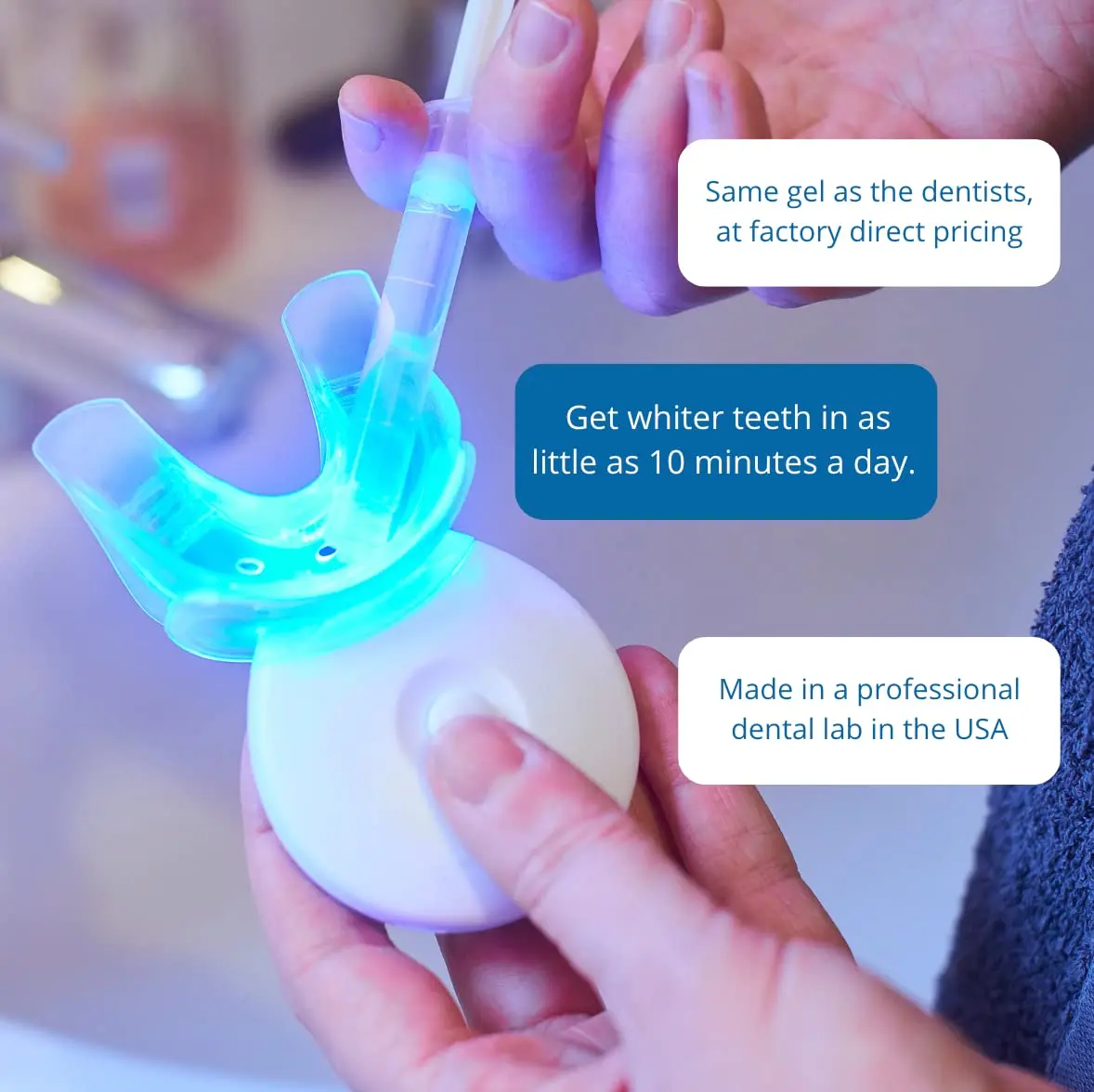 This image shows Dr Song teeth whitening gel refill syringes, a generic tooth whitener containing 35% carbamide peroxide for universal use.