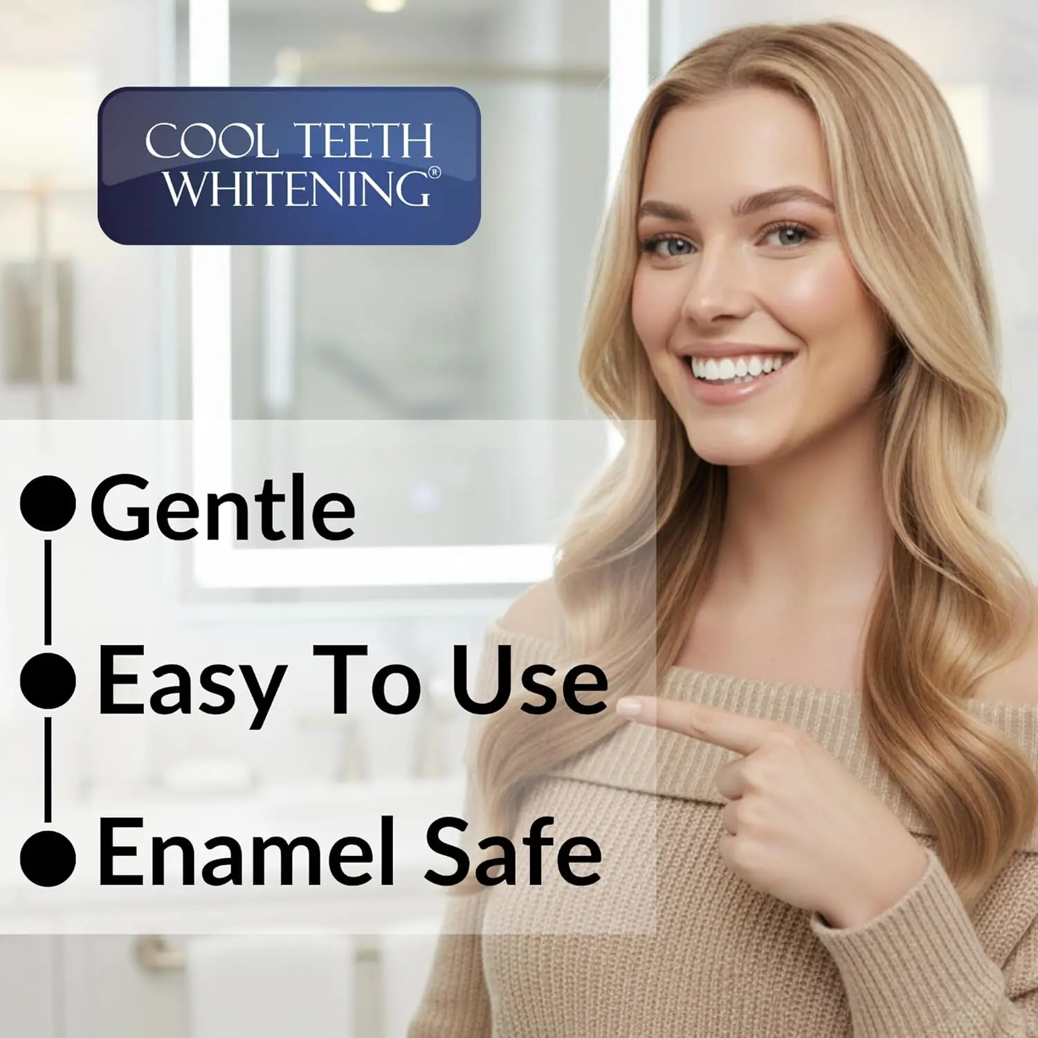 These zero peroxide teeth whitening strips are gentle and effective for whitening sensitive teeth at home in 14 treatments.