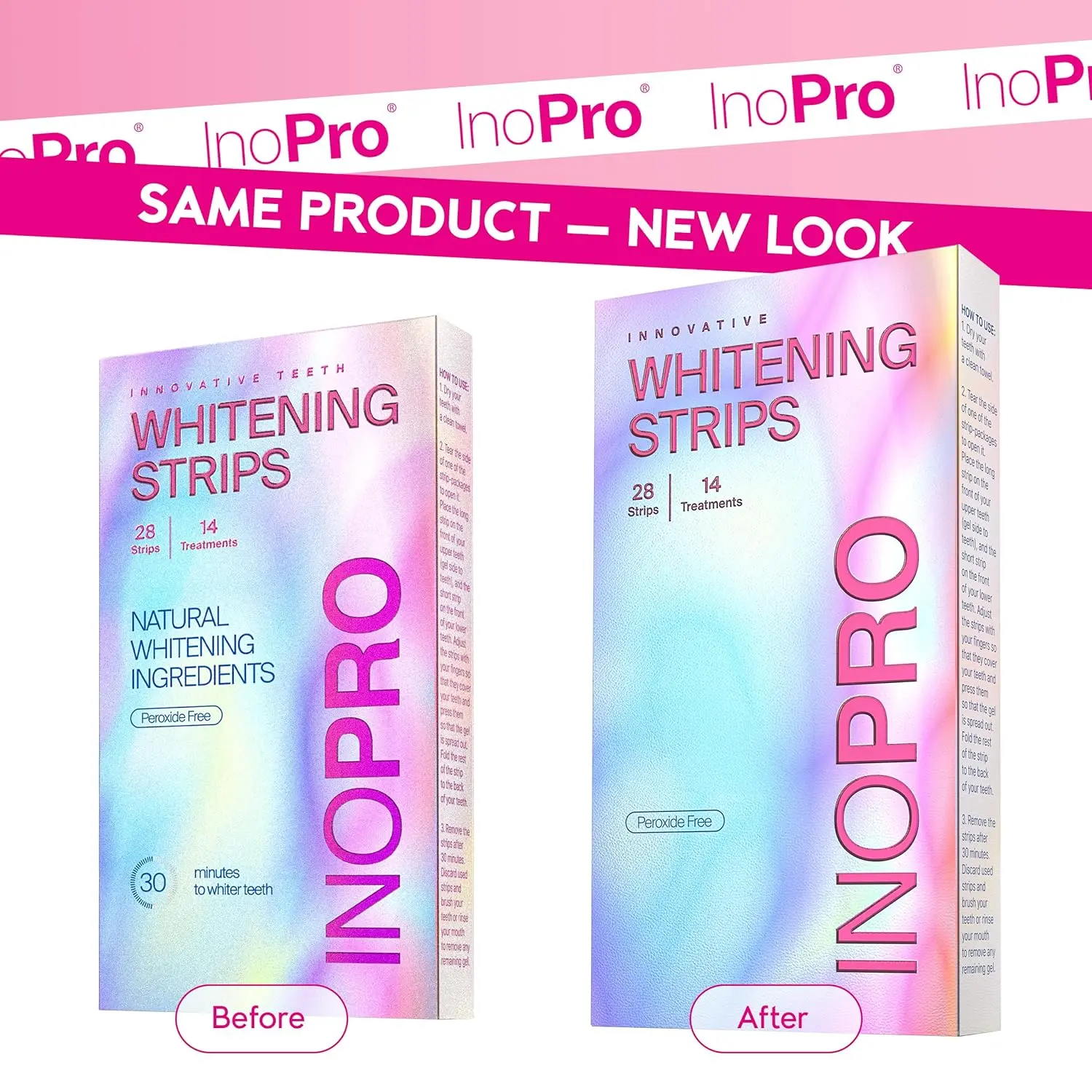 Achieve a brighter, whiter smile with this peroxide-free teeth whitening strips kit, formulated with natural ingredients and gentle on enamel for effective stain removal without sensitivity.