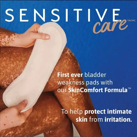 Tena Intimates ultra thin light incontinence pads with 3D Technology to wick away moisture for trusted comfort and ProSkin Technology to promote freshness and skin health, providing Triple Protection against leaks, odor and moisture, in a discreet, 9-inch length.