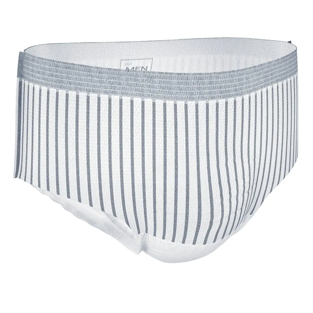 TENA Men Premium Fit Level 4 large protective underwear provides discreet and secure protection with odour control for men.