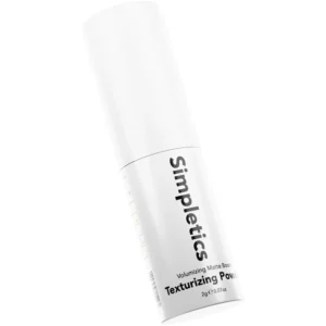 Simpletics texturizing powder gives your hair lift, volume, and a matte finish using a natural, minimalist formula free of harsh chemicals.