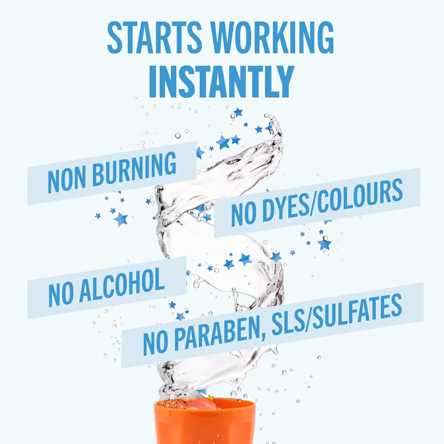 Bottle of TheraBreath Fresh Breath Oral Rinse in Icy Mint flavor for fresh breath.