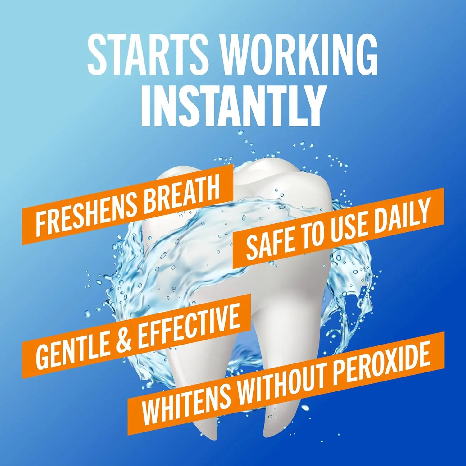 Two bottles of TheraBreath Dazzling Mint Whitening Mouthwash, a dentist-formulated, alcohol-free oral rinse designed to remove stains, prevent future staining, and freshen breath without peroxide.