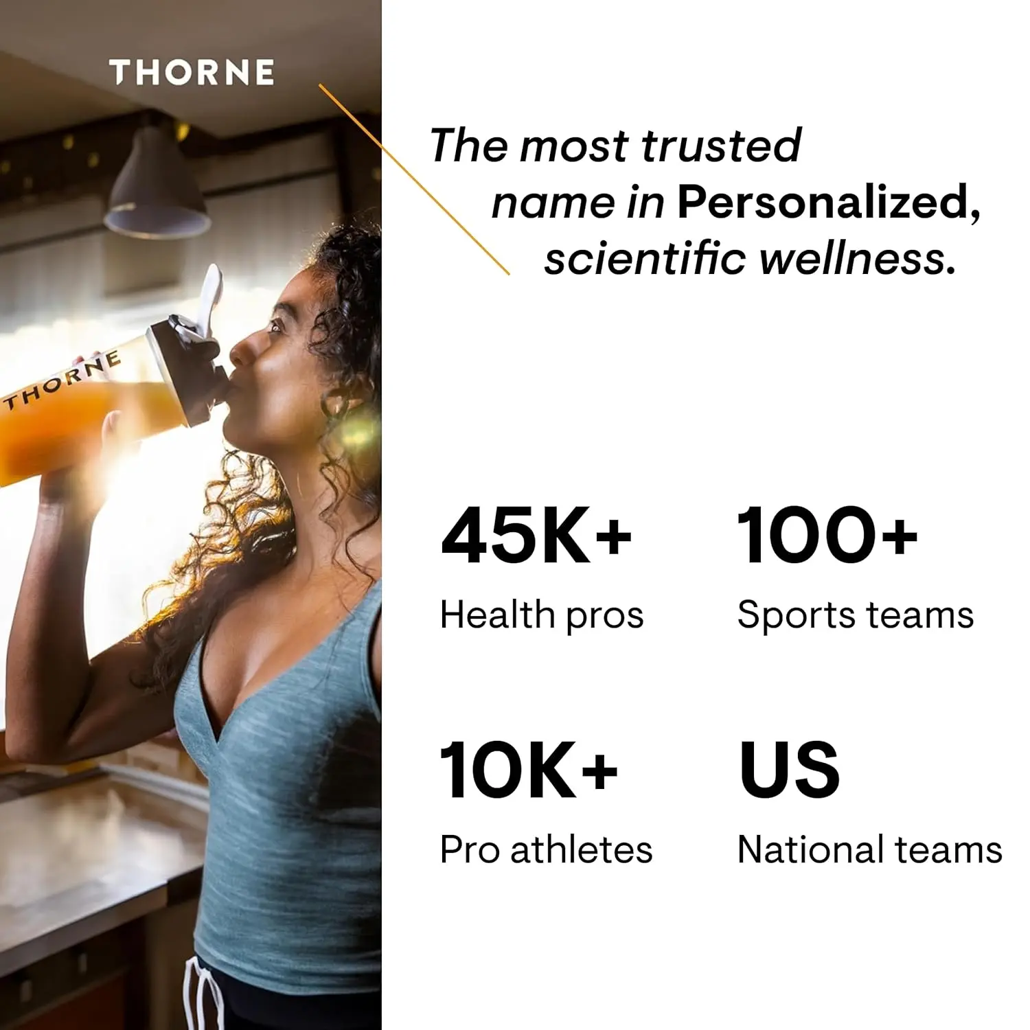 Thorne Vitamin D and K2 liquid supplement promotes bone and muscle health, cardiovascular health, and immune function with a convenient metered dispenser for accurate dosing.