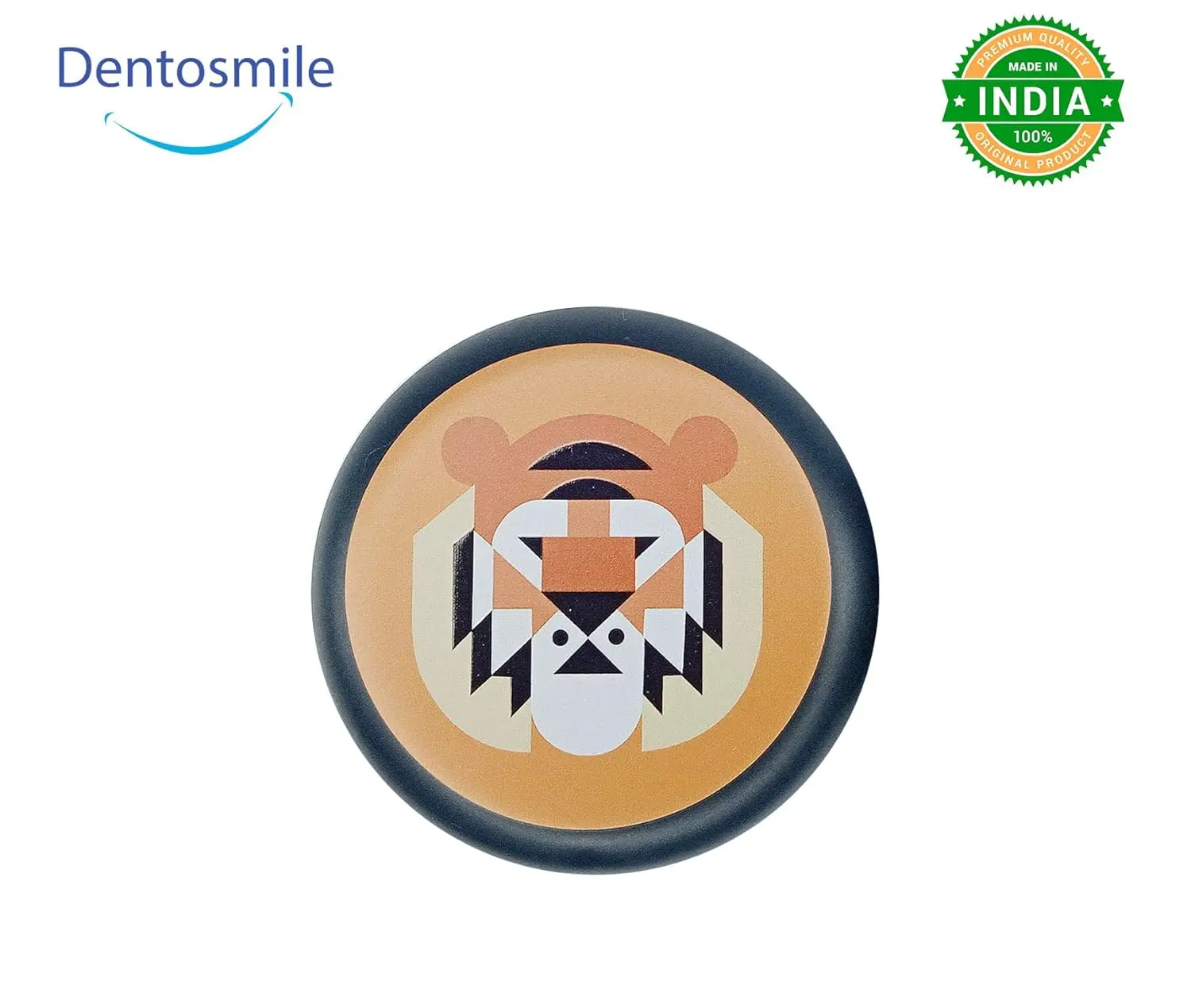 Dentosmile tiger-themed slim aligner case for orthodontic retainers, featuring magnetic closure and portable design.
