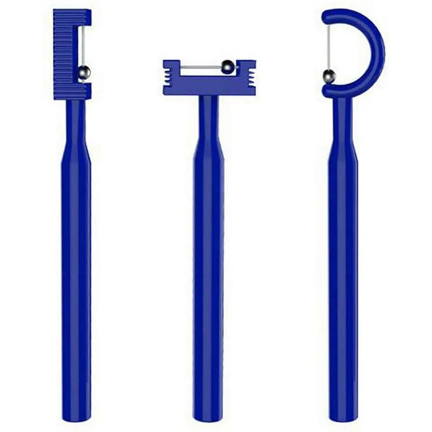 This oral sensory therapy tool kit includes three tongue tip lateralization and elevation tools designed to improve bite, chewing skills, jaw strength, coordination, and mobility, and to stretch the tongue frenulum, suitable for orthodontics and speech therapy.