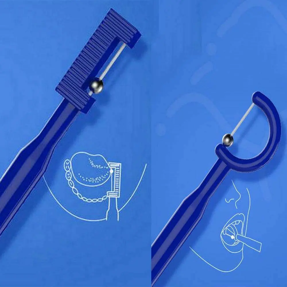 This oral sensory therapy tool kit includes three tongue tip lateralization and elevation tools designed to improve bite, chewing skills, jaw strength, coordination, and mobility, and to stretch the tongue frenulum, suitable for orthodontics and speech therapy.