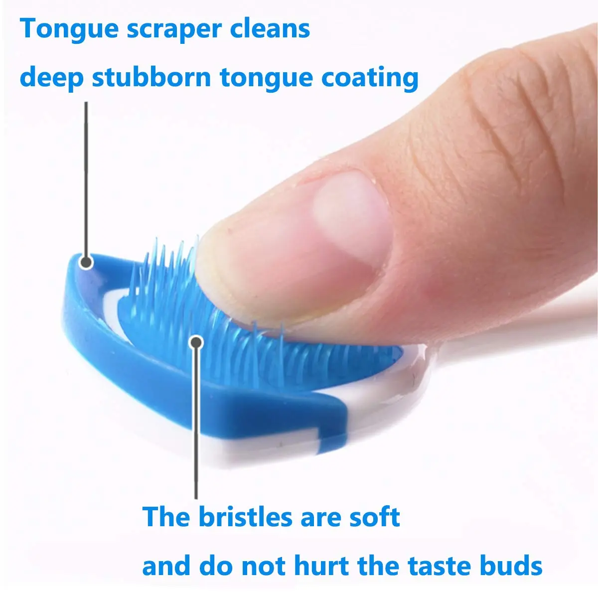 This 3-pack of colorful tongue scrapers helps remove gunk, freshen breath, and improve oral hygiene for the whole family.