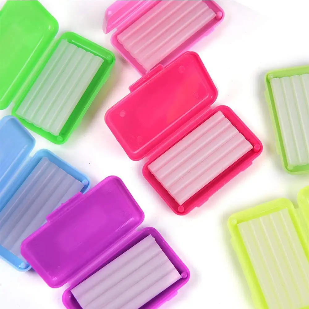 This pack of eight dental waxes provides relief from braces irritation with various fruit scents, offering a safe and comfortable barrier against wires and brackets.