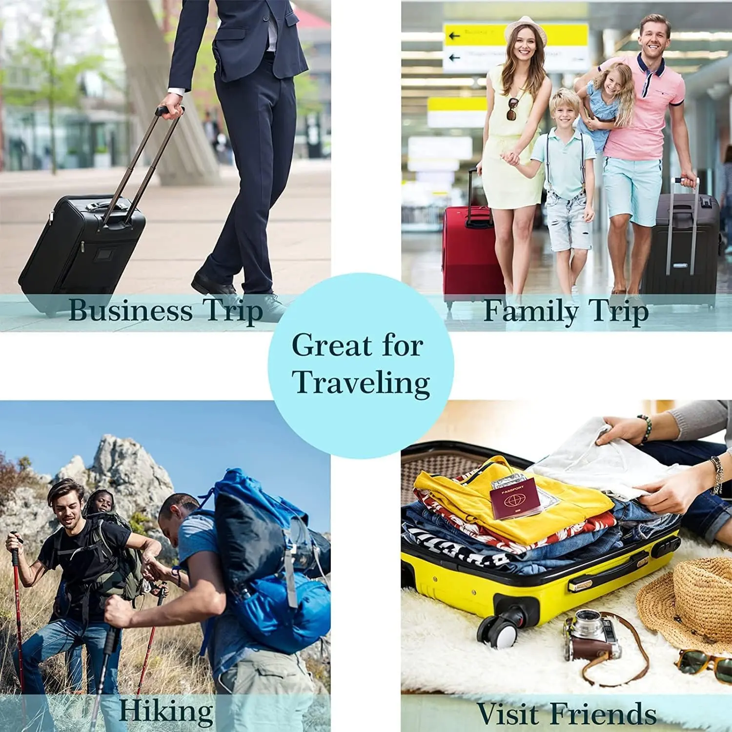 This 5 pack of toothbrush travel cases in green, blue, white, and pink offers breathable and portable protection for toothbrushes during travel, camping, home, school, and business trips.