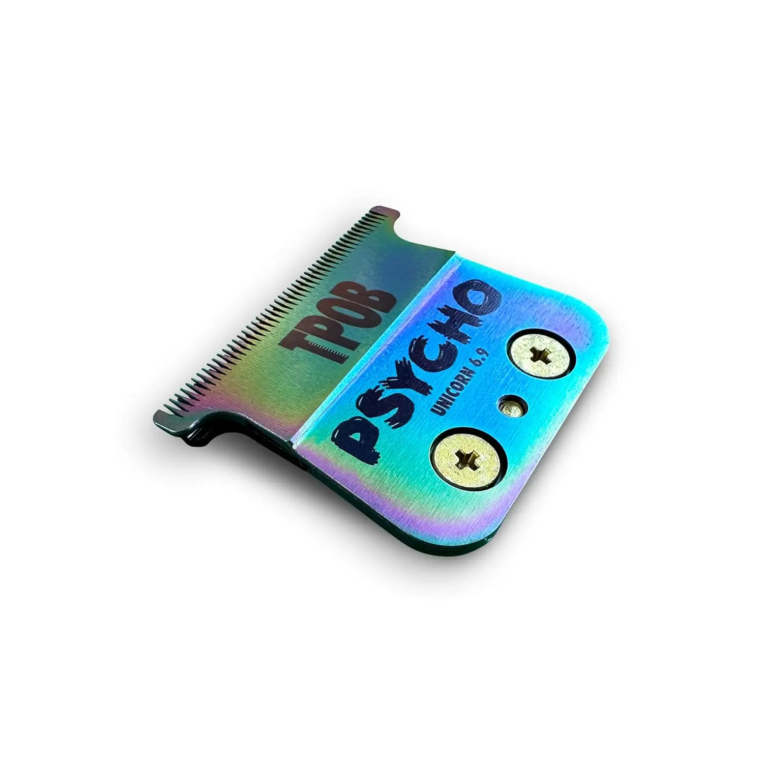 High-performance TPOB Unicorn replacement clipper blades with graphene coating and 90 Rockwell hardness offer the greatest fade for barbering.