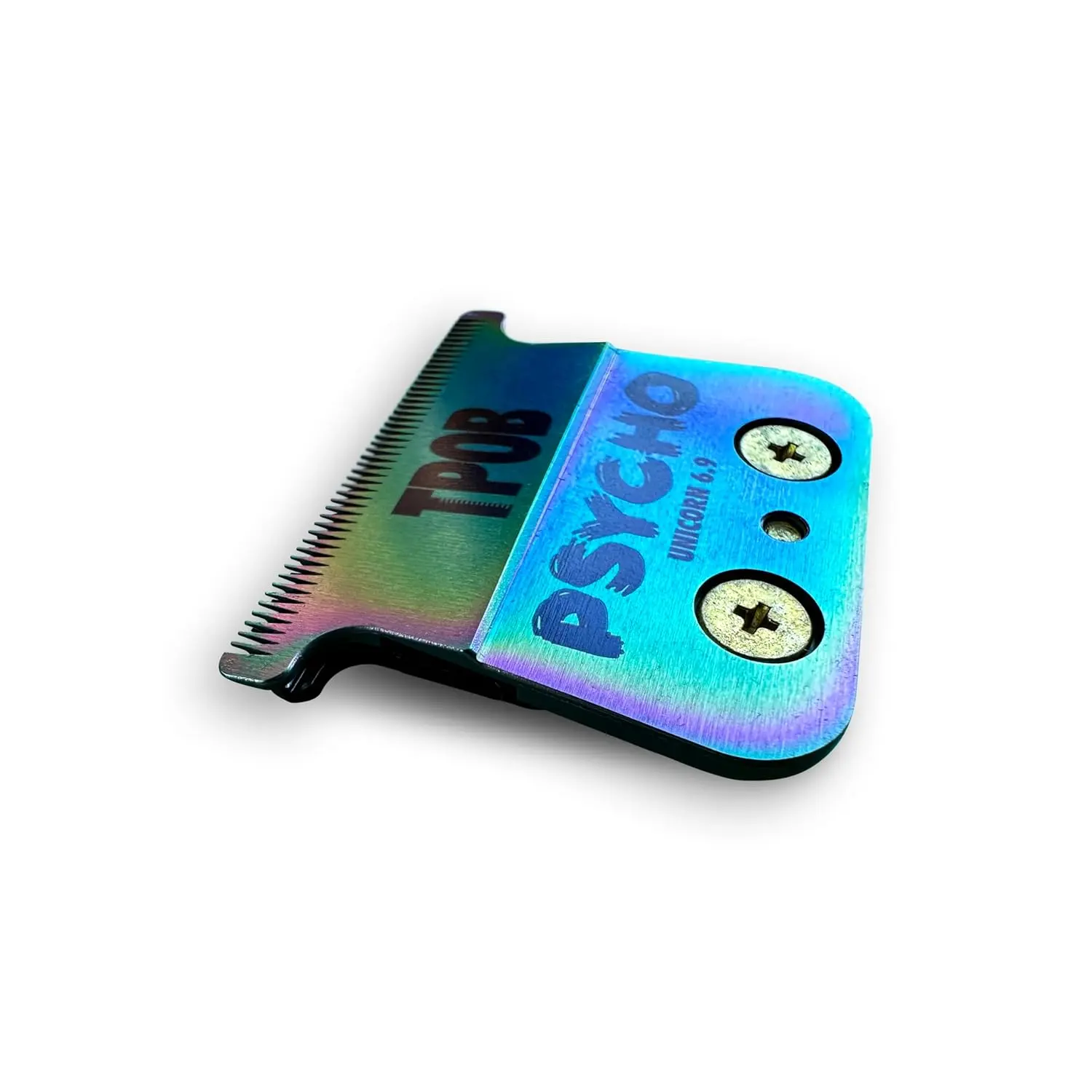 High-performance TPOB Unicorn replacement clipper blades with graphene coating and 90 Rockwell hardness offer the greatest fade for barbering.