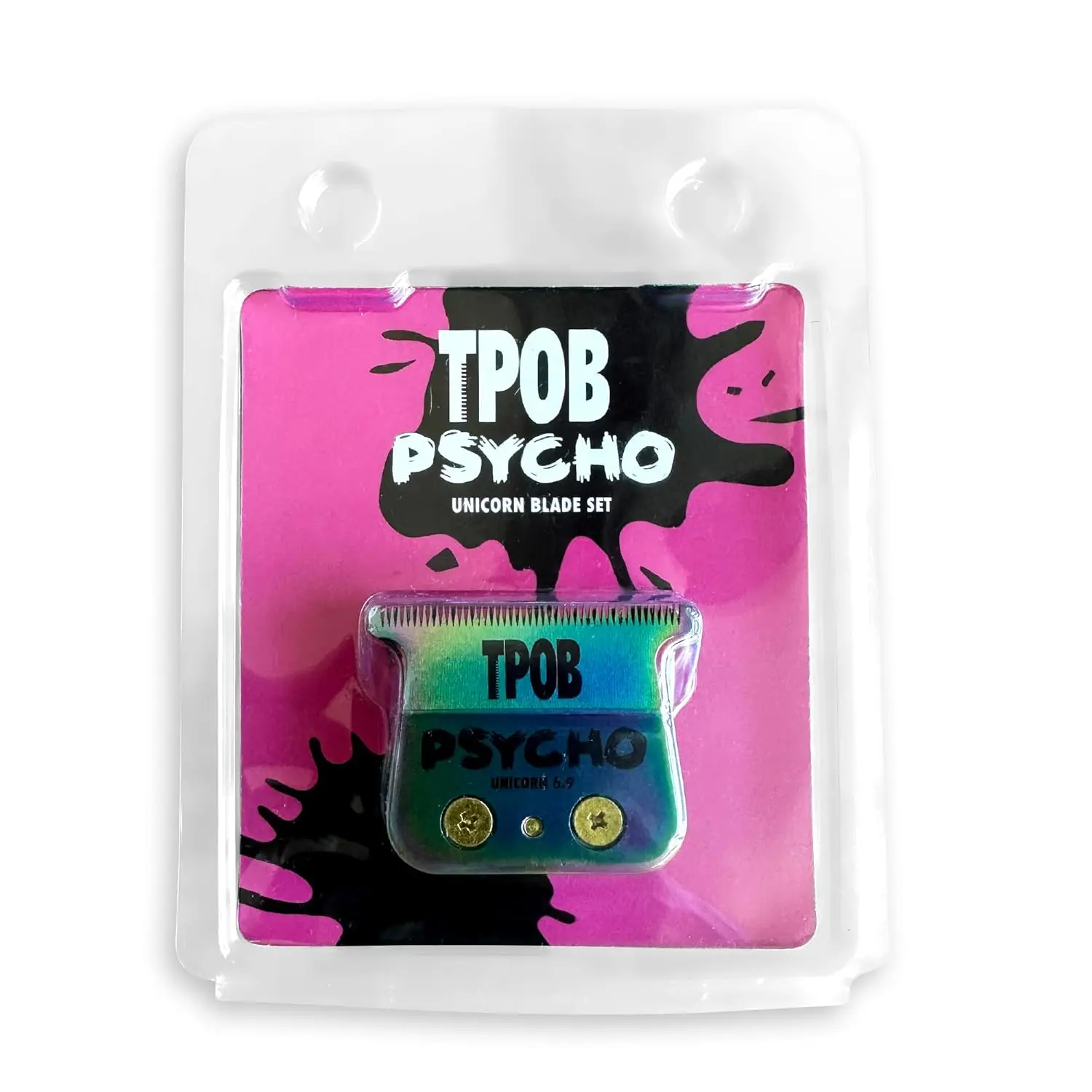 High-performance TPOB Unicorn replacement clipper blades with graphene coating and 90 Rockwell hardness offer the greatest fade for barbering.