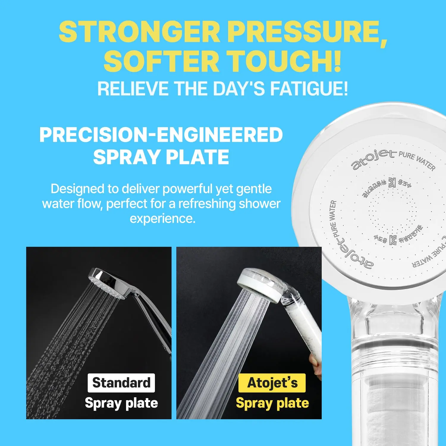 This travel shower filter set includes a mini filtered showerhead, two refill filters, and a travel pouch, providing cleaner, softer water for skin and hair wherever you go, inspired by Korean beauty rituals.