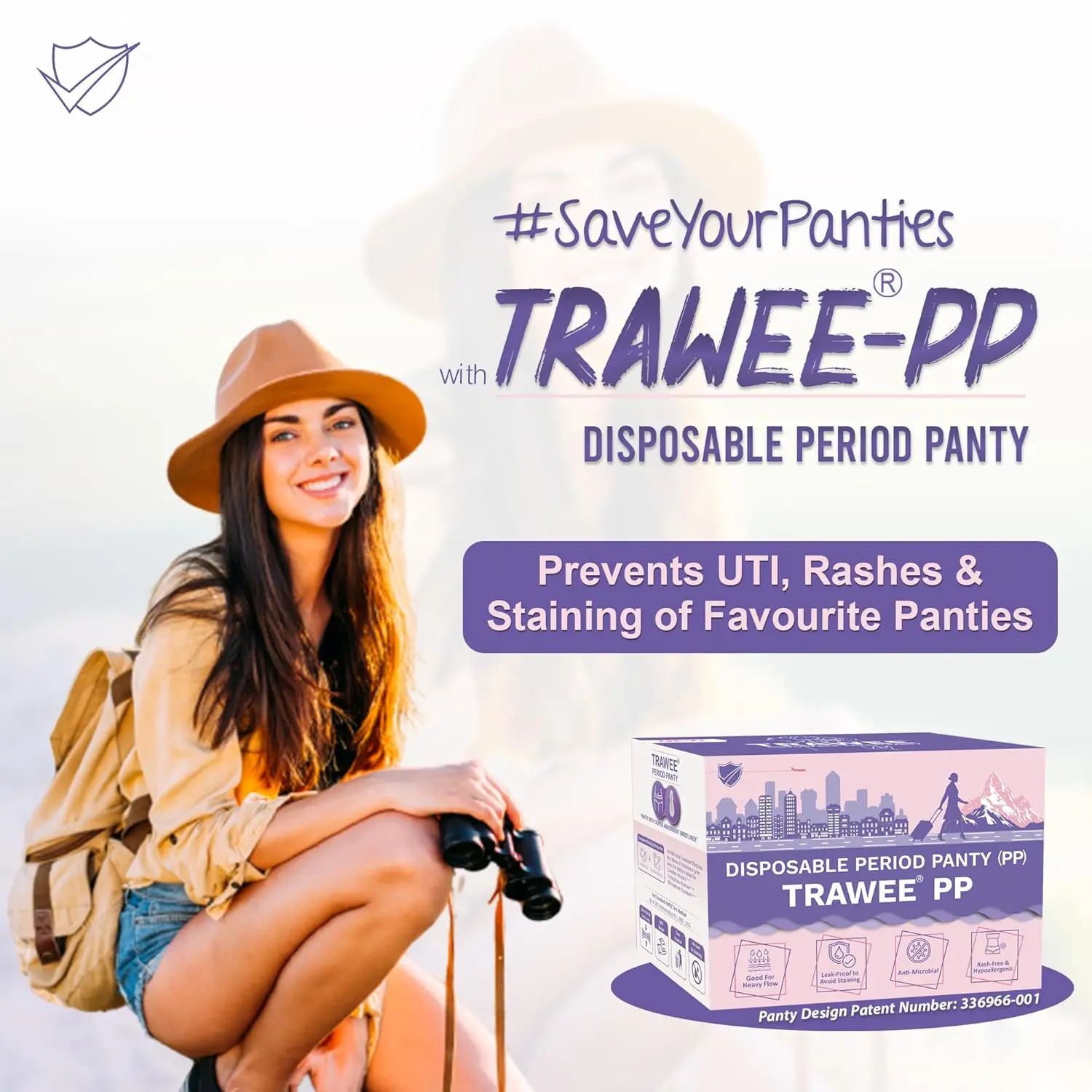 Trawee disposable period panties offer super absorbent protection and antimicrobial treatment for a hygienic and worry-free menstrual experience, suitable for teenagers, adults, and mothers.