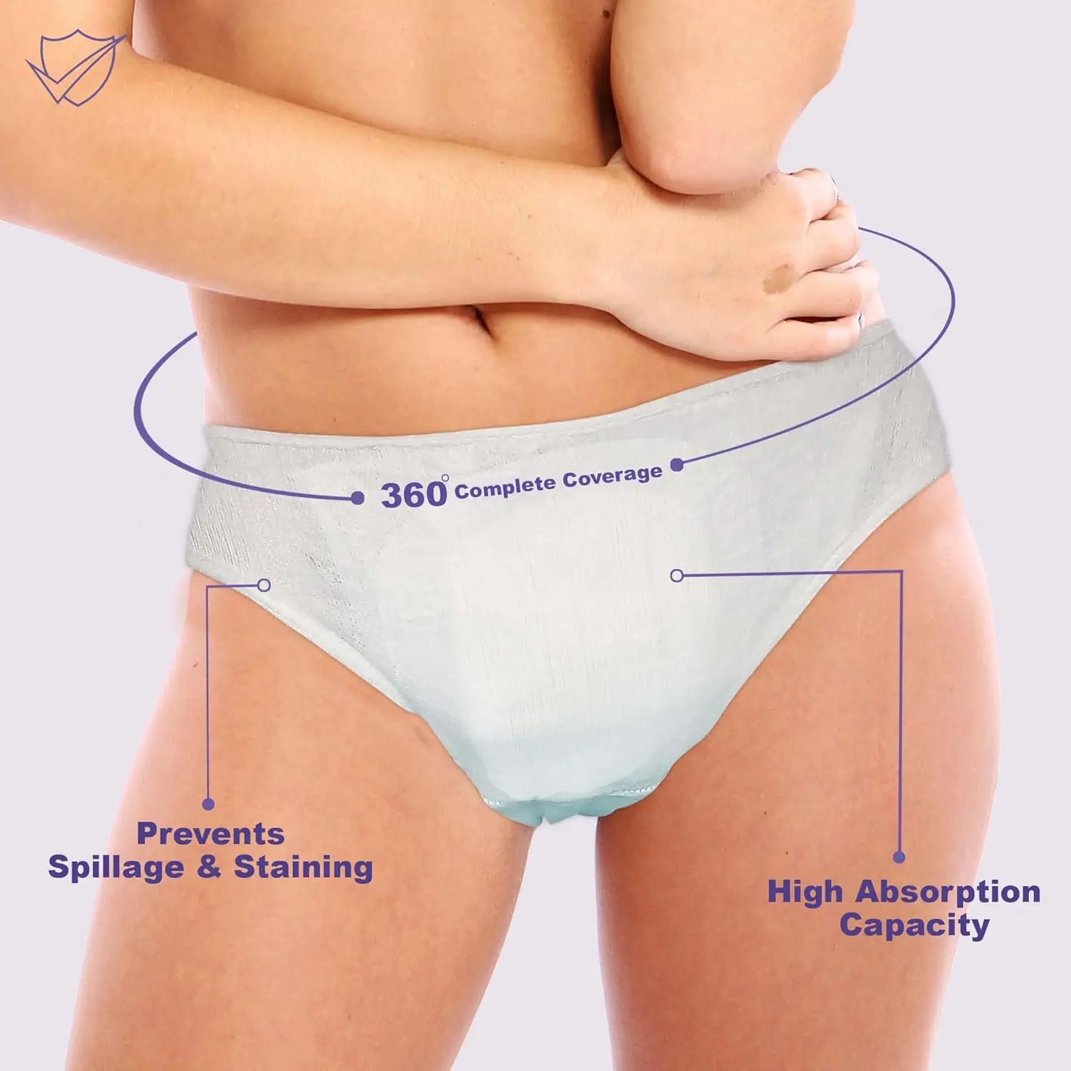 Trawee disposable period panties offer super absorbent protection and antimicrobial treatment for a hygienic and worry-free menstrual experience, suitable for teenagers, adults, and mothers.