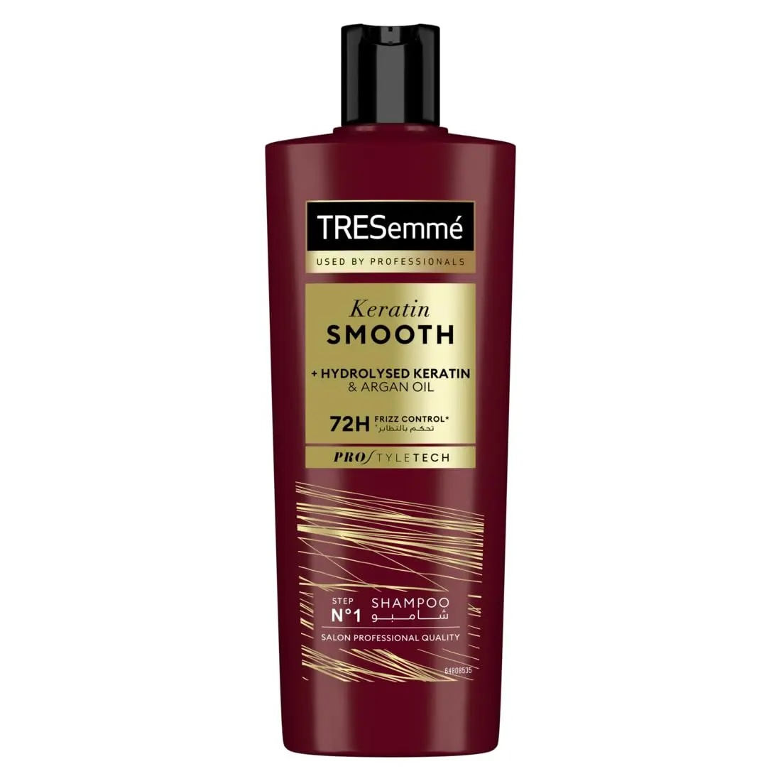 TRESemme Keratin Smooth Mask with Marula Oil deeply conditions and helps control frizz for soft, smooth, and shiny hair.