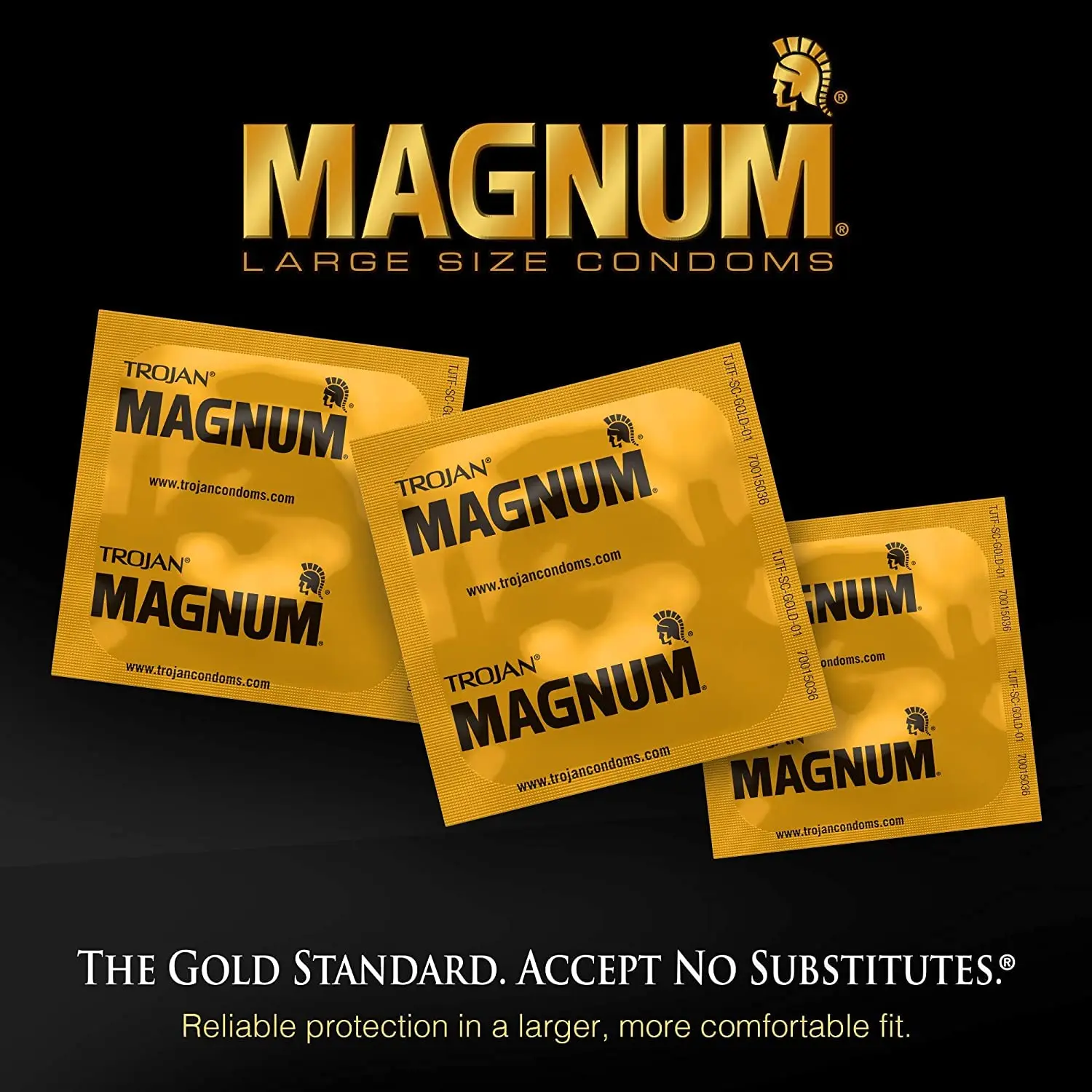 A 36-count box of Trojan Magnum XL condoms, designed with extra space, silky lubricant, and a secure base for comfortable and reliable protection during intimate moments.
