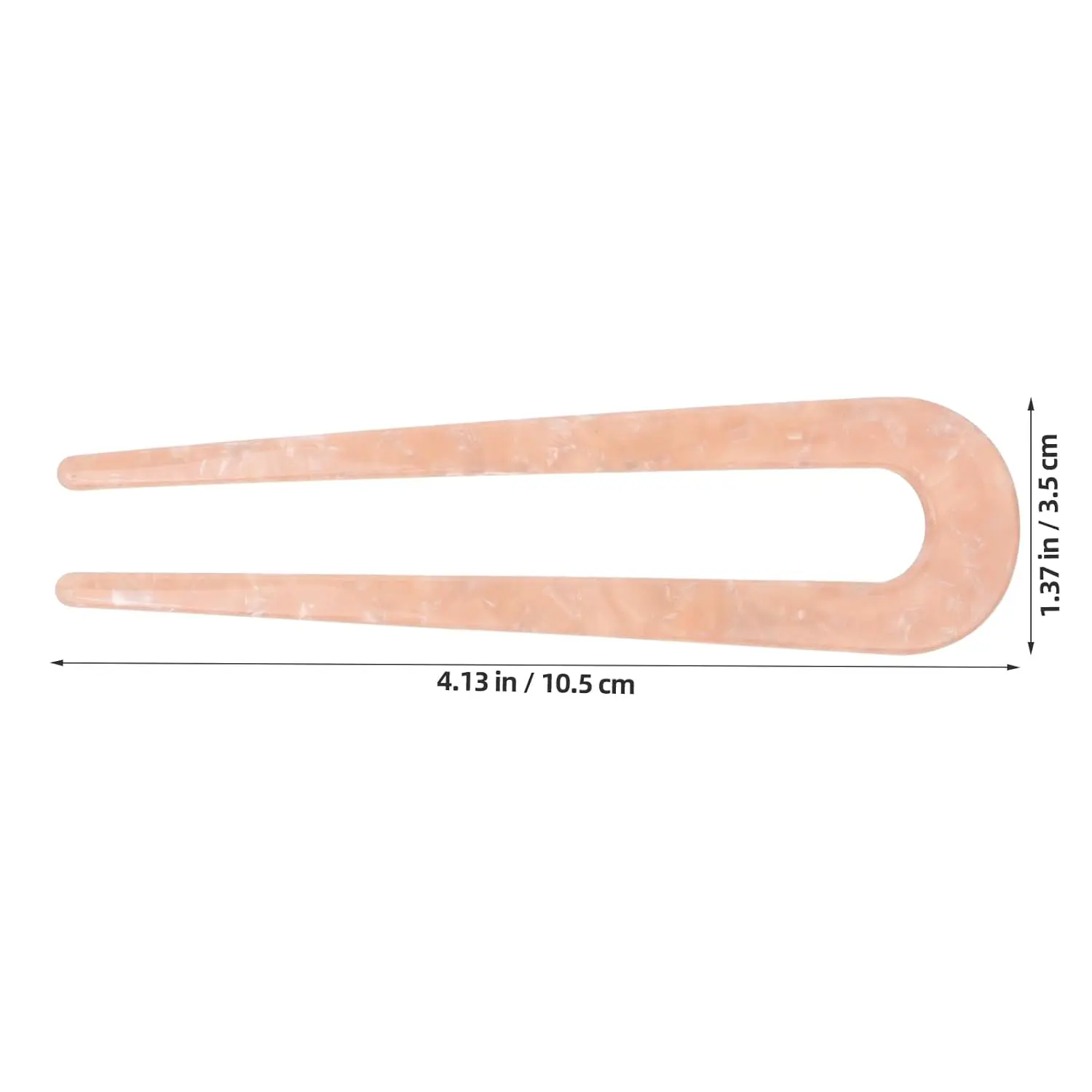 Elegant U-shaped hair pin crafted from durable acetate fiber, perfect for creating stylish updos for weddings, parties, and everyday wear.