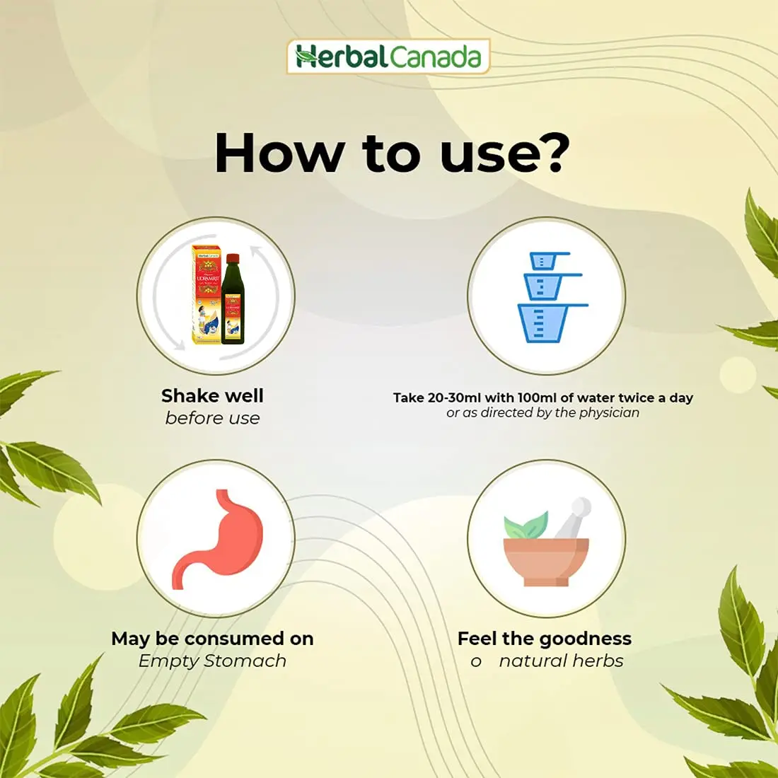 Herbal Canada Udramrit Ras promotes healthy digestion, relieves bloating and acidity, and supports overall gut health with its Ayurvedic herbal formula.