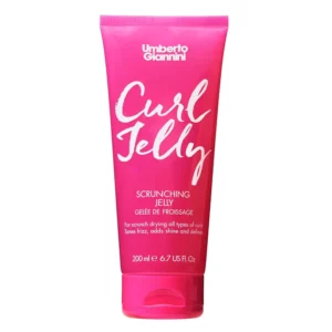 Umberto Giannini Curl Jelly defines and enhances natural curls and waves, controls frizz, and adds shine, leaving hair looking healthy and defined.