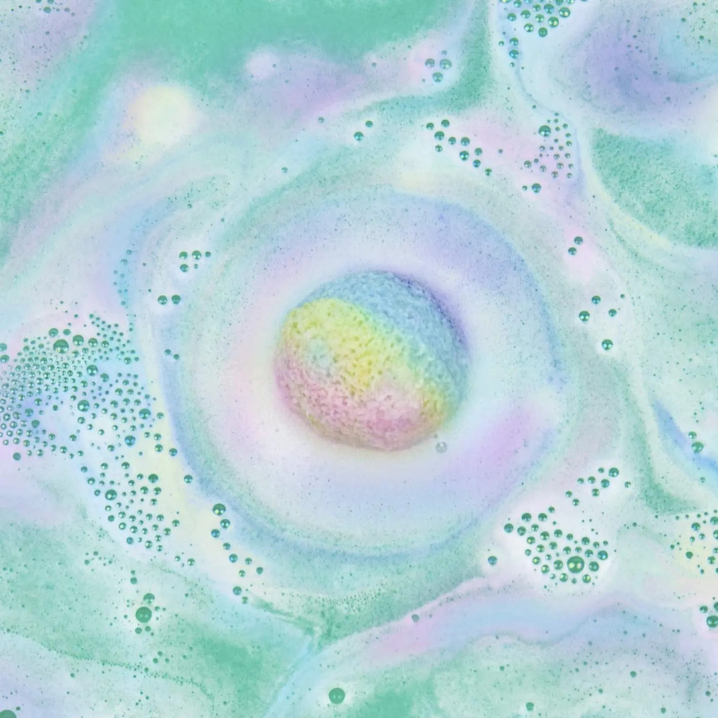 Ten raspberry-scented bath bombs create a magical unicorn-colored fizz in your bath.