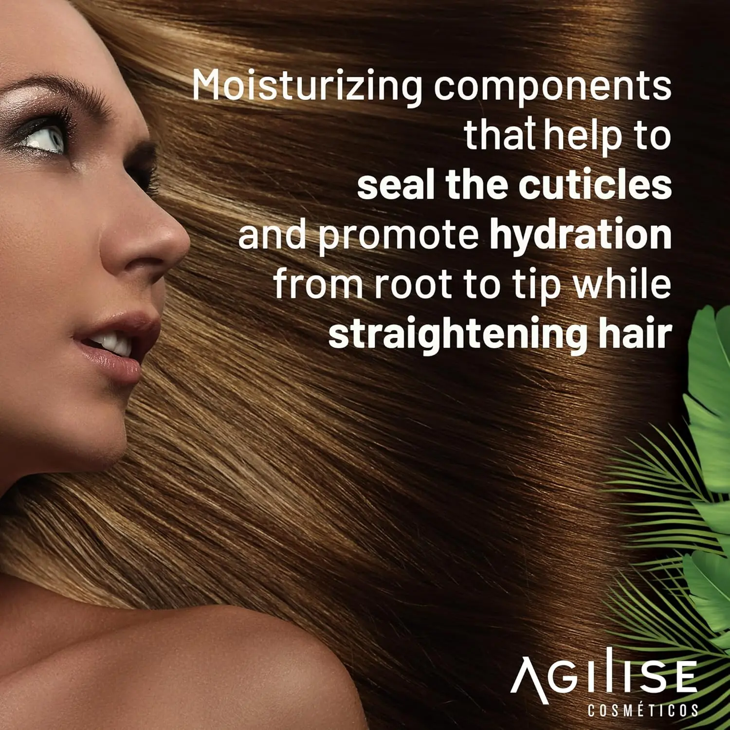 Agilise Unika Ojon hair straightening treatment is a formaldehyde-free formula with seaweed extract that smooths hair while protecting the scalp and restoring moisture.