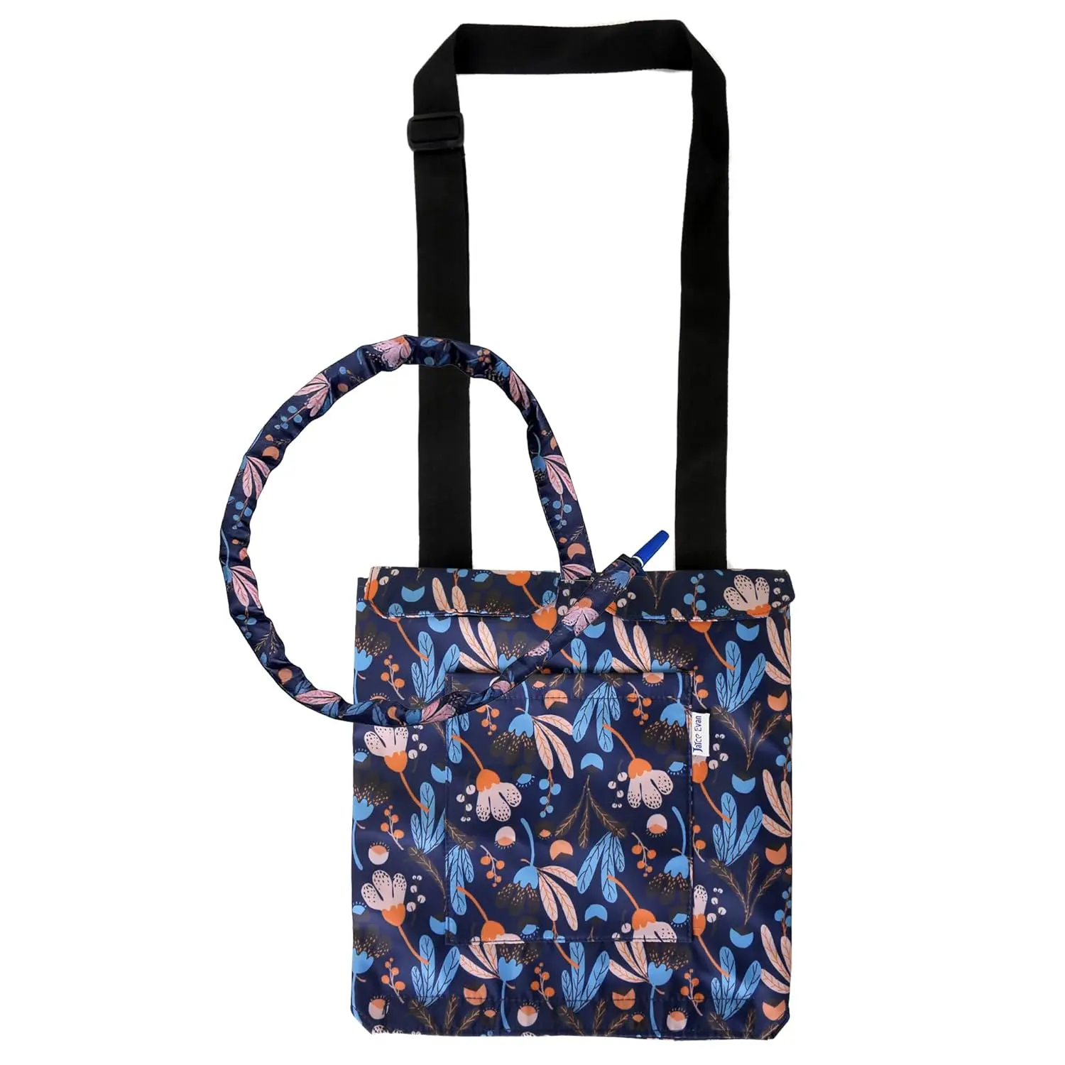 This urine drainage bag holder discreetly conceals a catheter bag up to 2000ml, made from durable nylon fabric with an adjustable strap for comfortable carrying or hanging.