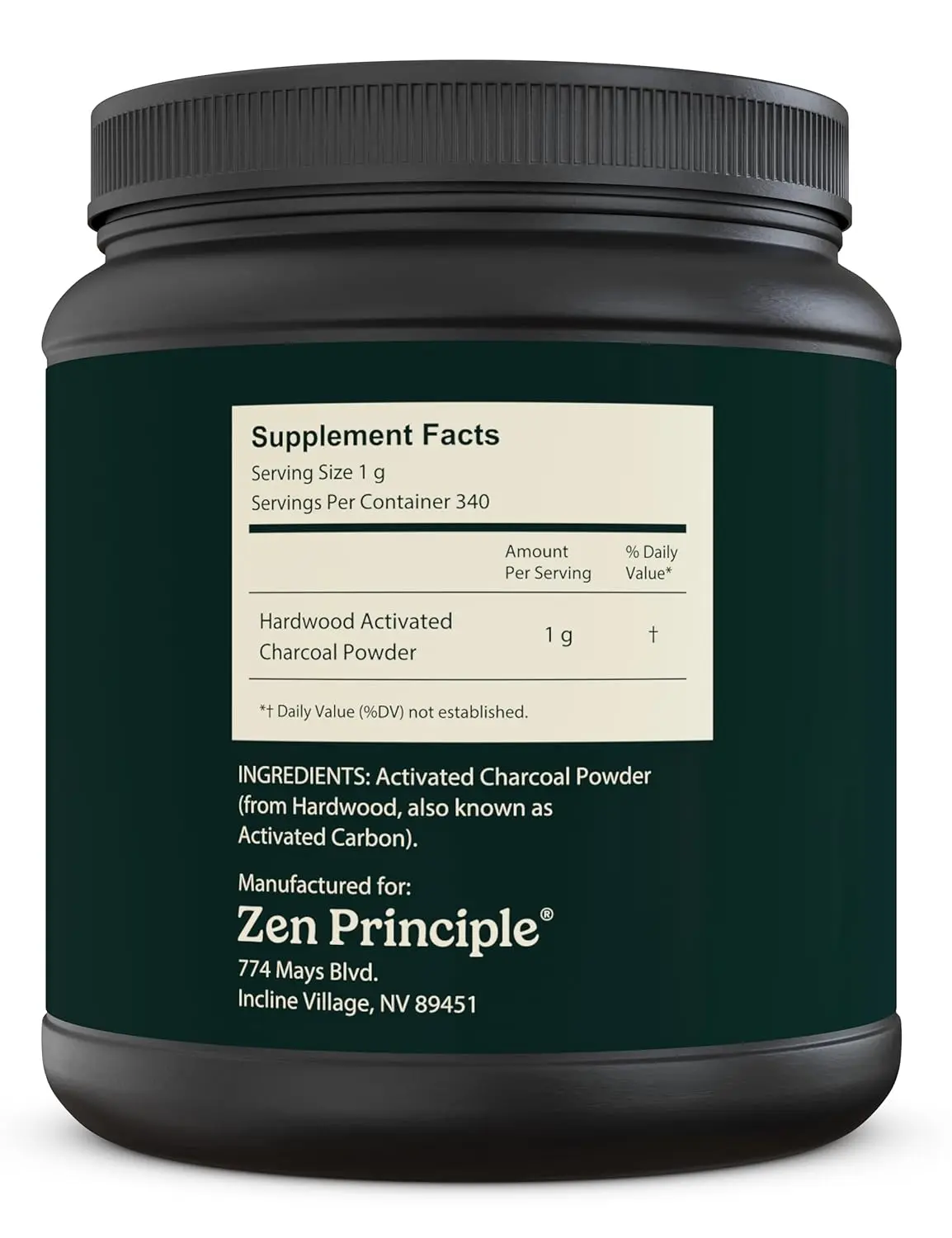 All natural activated charcoal powder made in the USA from hardwood trees, perfect for teeth whitening, skin rejuvenation, hair health, and body detoxification.