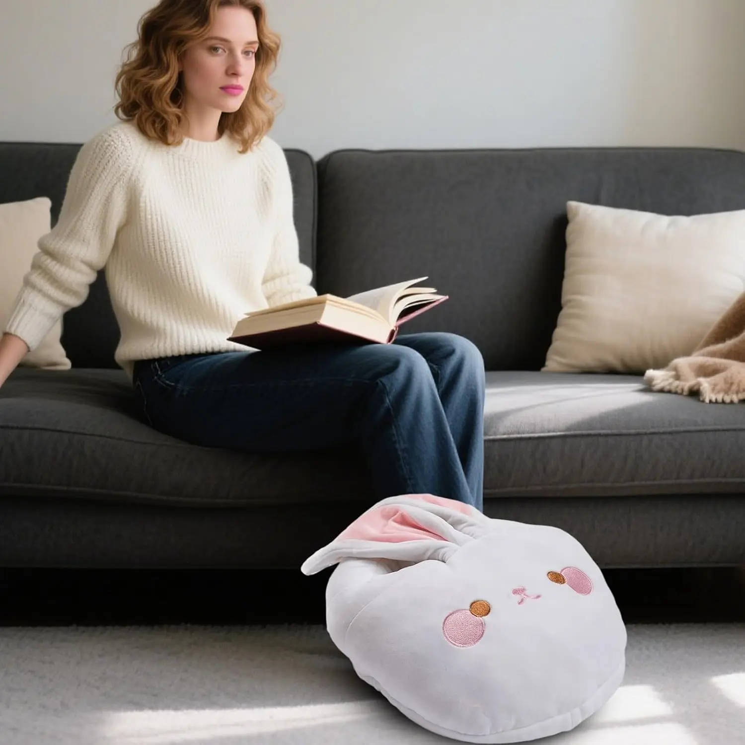 This USB foot warmer pad delivers instant and consistent warmth for comfortable all-day use in homes, offices, and dorms, featuring a removable liner and flame-retardant design.