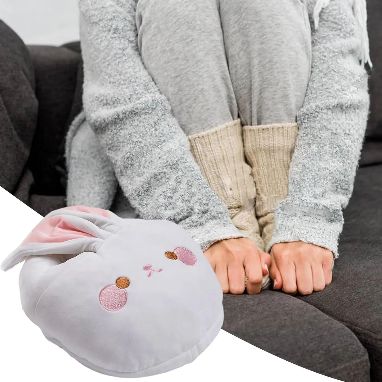 This USB foot warmer pad delivers instant and consistent warmth for comfortable all-day use in homes, offices, and dorms, featuring a removable liner and flame-retardant design.